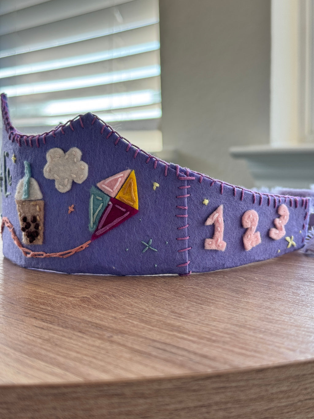 Handmade Felt Birthday Crown
