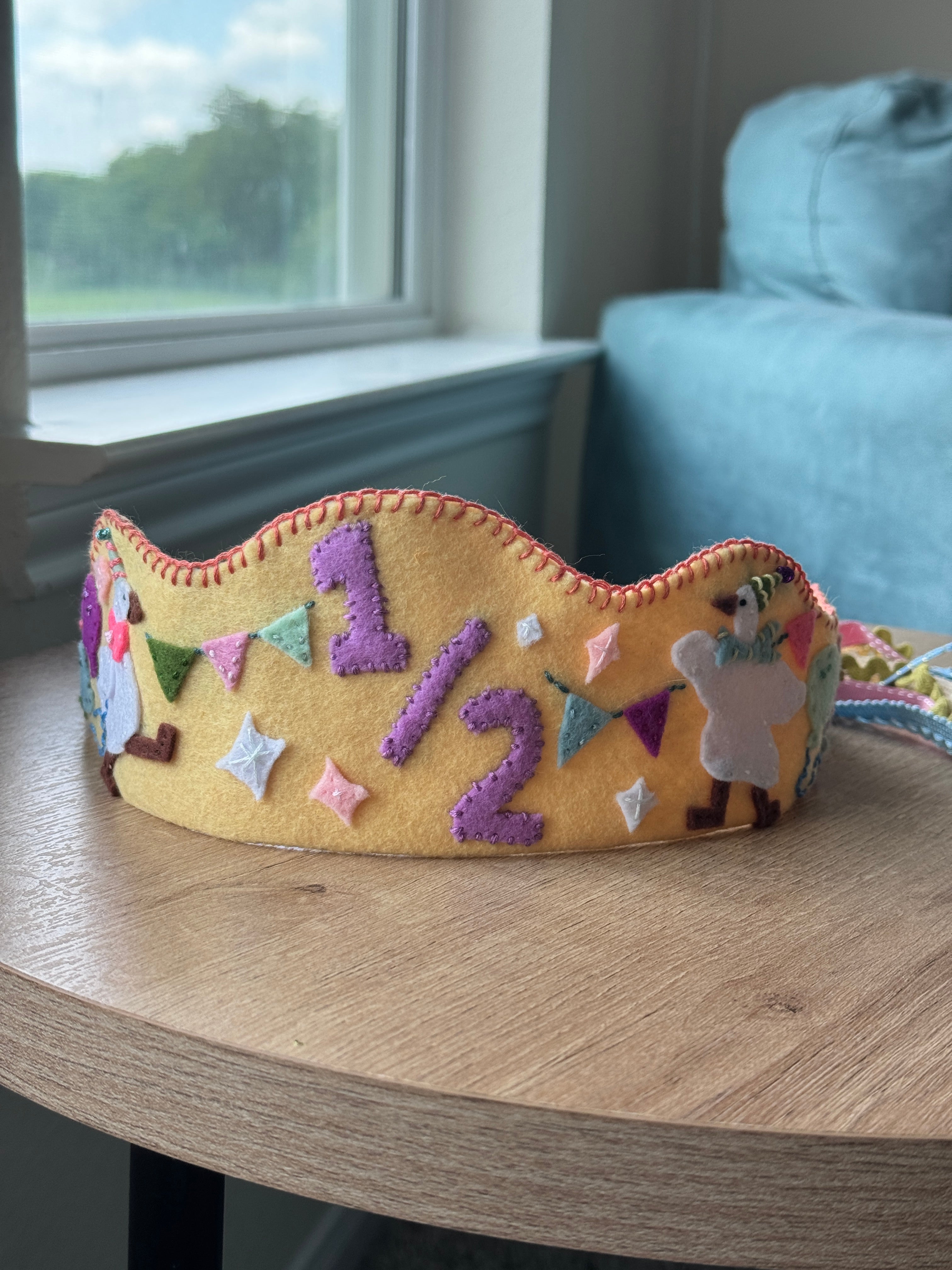 Handmade Felt Birthday Crown