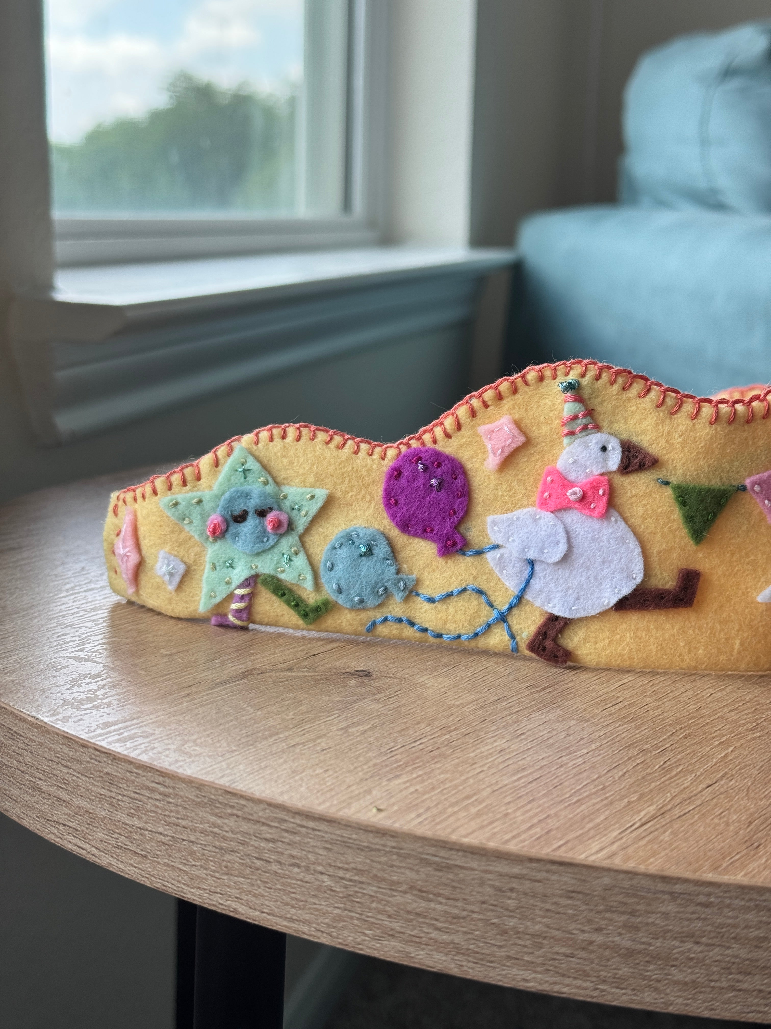 Handmade Felt Birthday Crown